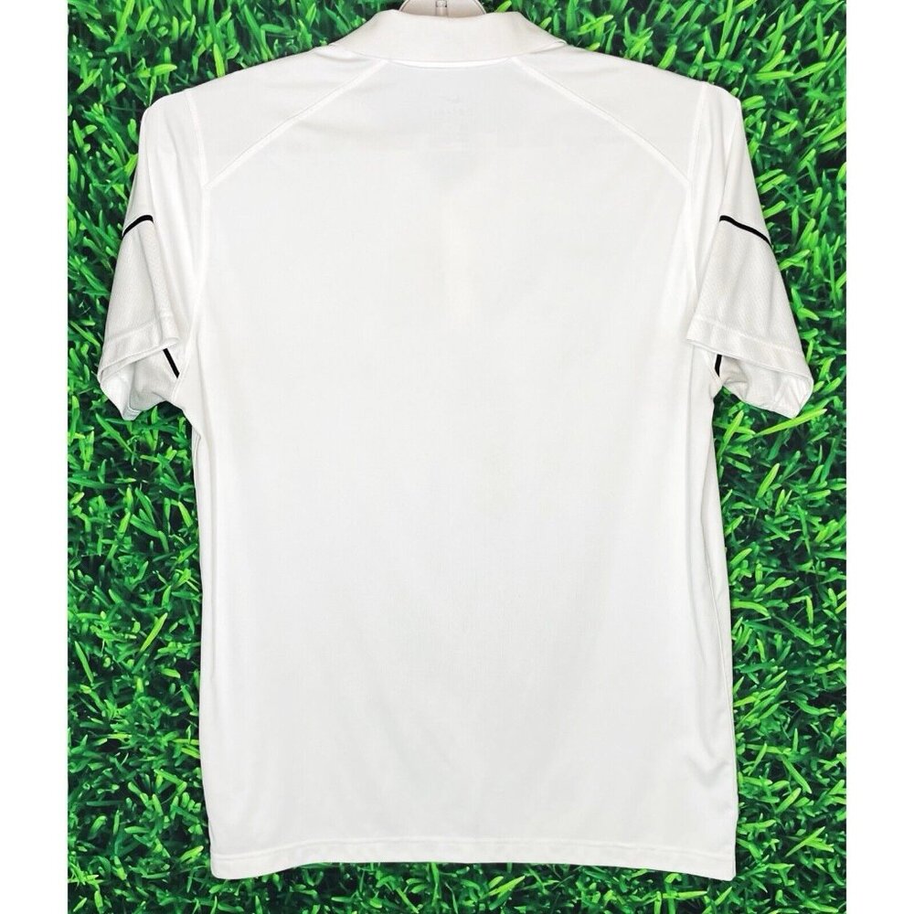 Nike Dri-Fit Golf Men’s Large Short Sleeve Stretch Solid White Polo Shirt - Picture 3 of 4